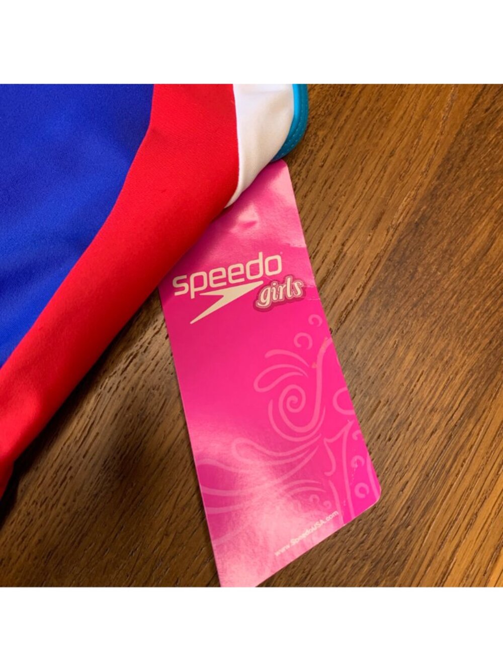 SPEEDO Performance Swimsuit Girls 12 One Piece Blue Swim Team NWT NEW Keyhole - Picture 6 of 9